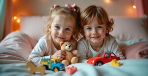 niños jugando tienda Alfombra Musical Granja de Animales